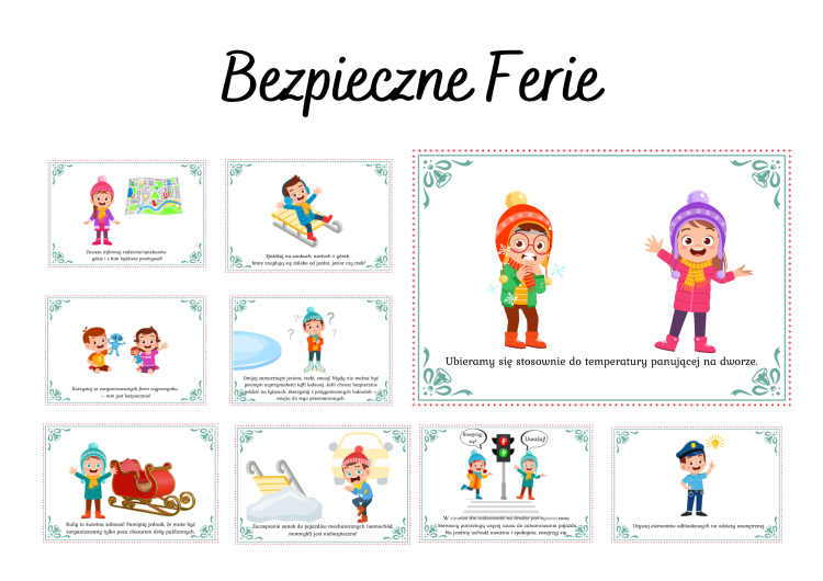 Bezpieczne ferie ! - Szkoła Podstawowa im.Jana Pawła II w Krępsku Bezpieczne Ferie Karty Pracy Chomikuj