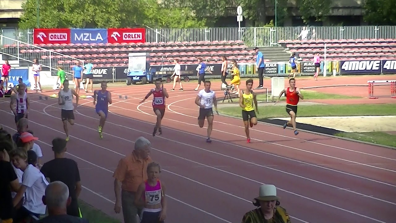 Bieg na 100m M - SERIA 4 - Małopolski Mityng Lekkoatletyczny - I Ty Rekord świata W Biegu Na 100m