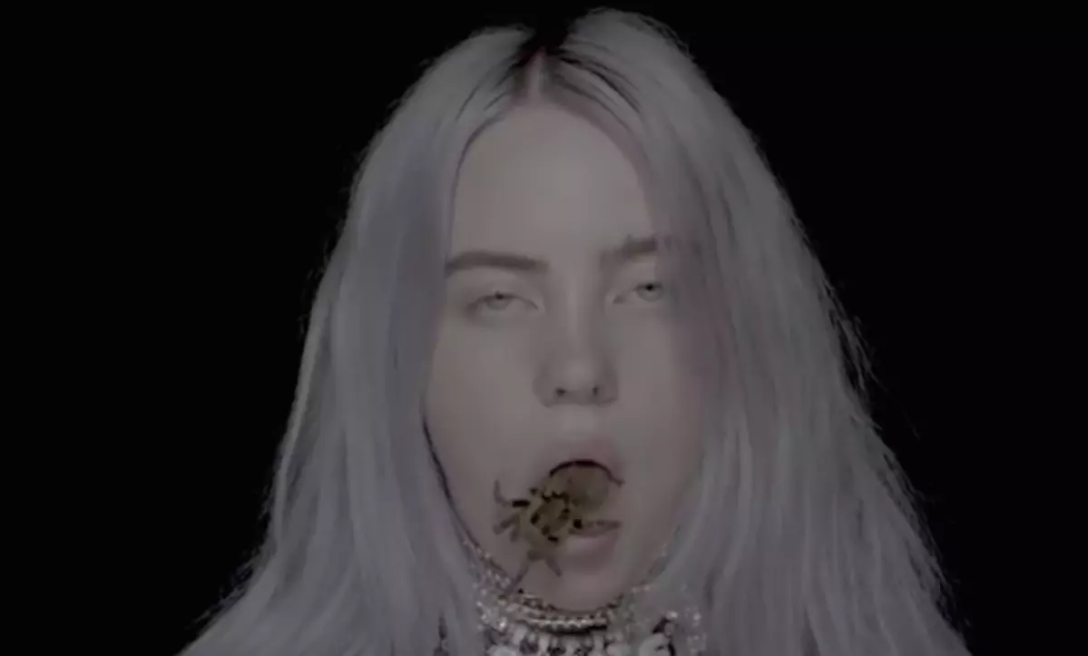 Billie Eilish announces fall tour with a spider in her mouth Billie Eilish Spider In Mouth