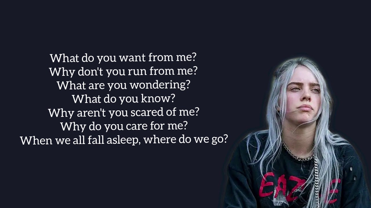 Billie Eilish BURY A FRIEND LYRICS - YouTube Billie Eilish Bury A Friend Tekst