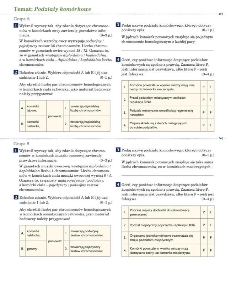Sprawdzia Z Bilogii Klasa 5