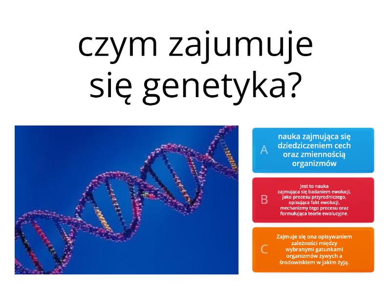 Test Biologia Klasa 8 Genetyka