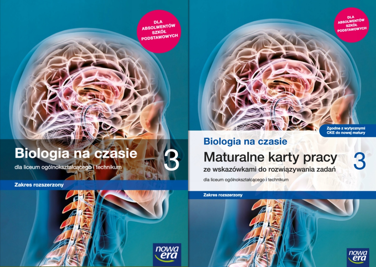 BIOLOGIA NA CZASIE 3 LO PODRĘCZNIK + KARTY PRACY ROZSZERZONY NOWA ERA E Podrecznik Biologia Klasa 6
