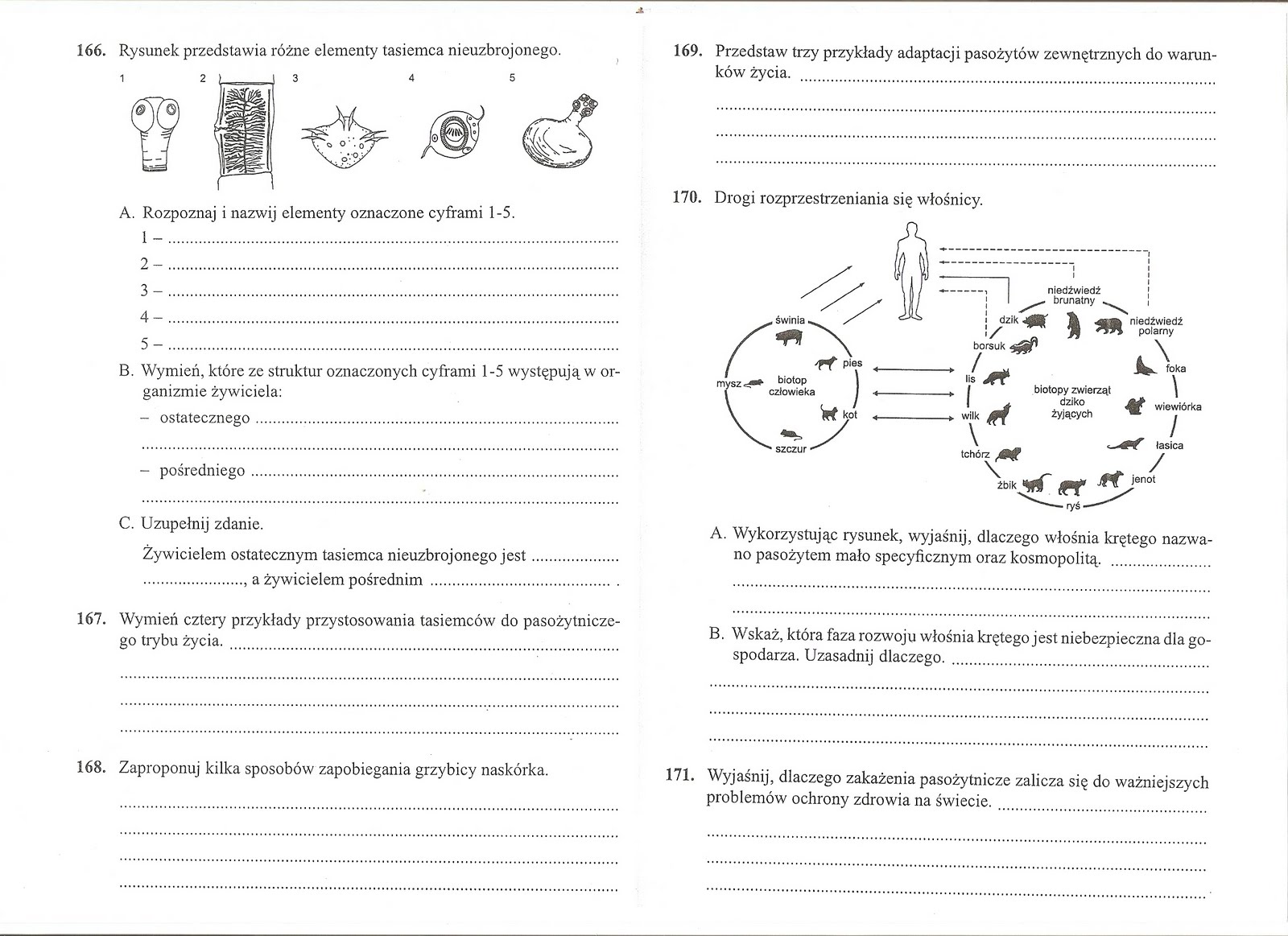 Biologiczno-Chemiczna: marca 2011 Testy Z Biologii Klasa 6
