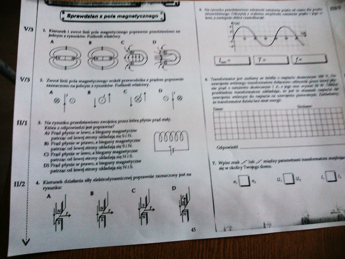 Swiat Fizyki 3 O Zjawiskach Magnetycznych Sprawdzian Pdf Odpowiedzi