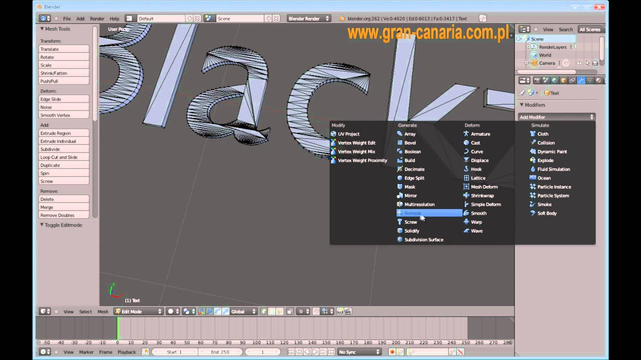 Blender 2.62 Poradnik jak zrobic Intro w Particel System ´ie cz. 1 Jak Zrobic Intro W Blenderze