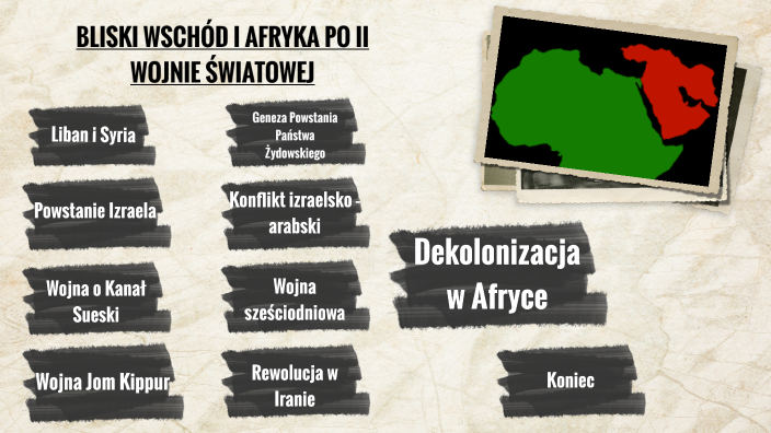 BLISKI WSCHÓD I AFRYKA PO II WOJNIE ŚWIATOWEJ by AP on Prezi Bliski Wschód Po Ii Wojnie światowej