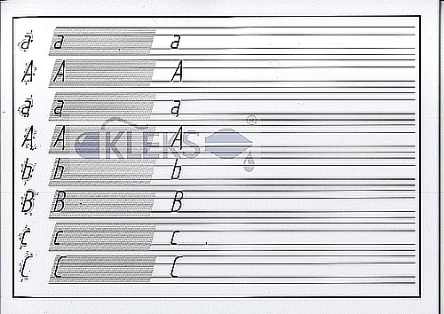 Blok pismo techniczne - PROSTE TYPU "A" Pismo Techniczne Typu A Proste