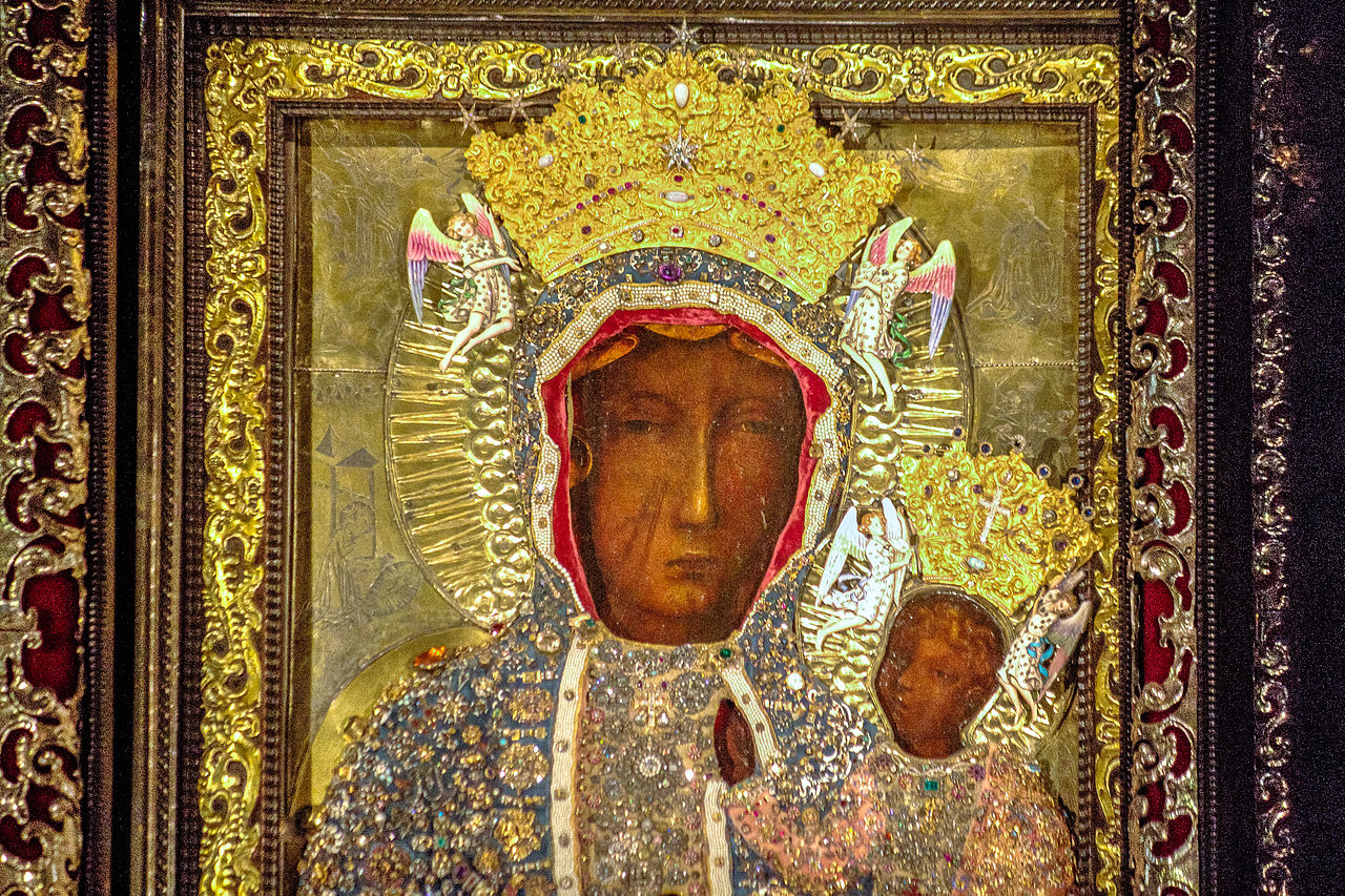 Blood in Częstochowa – relics and reliquaries Obraz Matki Boskiej Z Dzieciątkiem Jezus