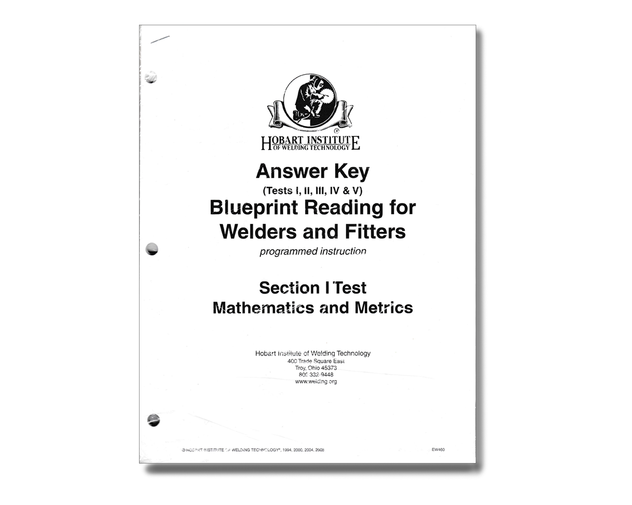 Blueprint Reading for Welders and Fitters – Answer Key Blueprint Reading For Welders 8th Edition Answer Key Pdf