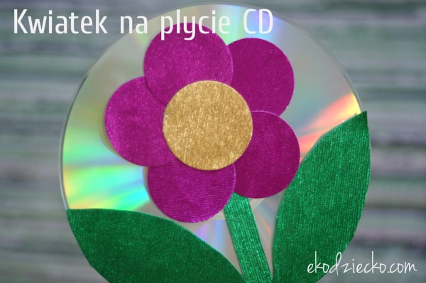 Błyszczący kwiatek | Dzień mamy i taty | prace plastyczne, edukacyjne Upominek Dla Mamy Praca Plastyczna