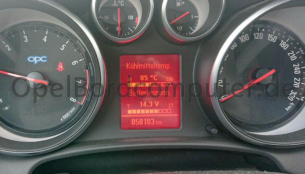Opel Astra J Bordcomputer