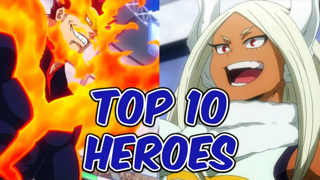Boku no Hero Academia: estos son los 10 héroes profesionales más Boku No Hero Academia Top 10 Heroes