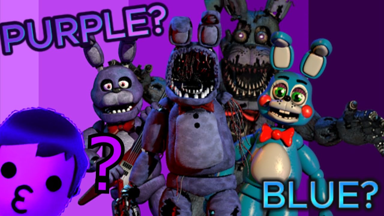 Bonnie From FNAF is PURPLE, NOT BLUE! [THEORY SOLVED?] - YouTube Is Bonnie Purple Or Blue