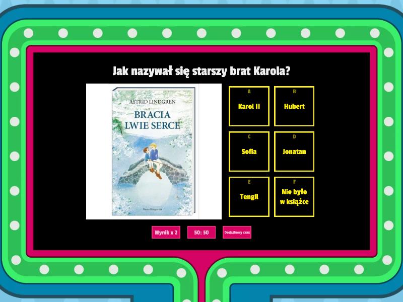 Bracia Lwie Serce Sprawdzian Wiadomości