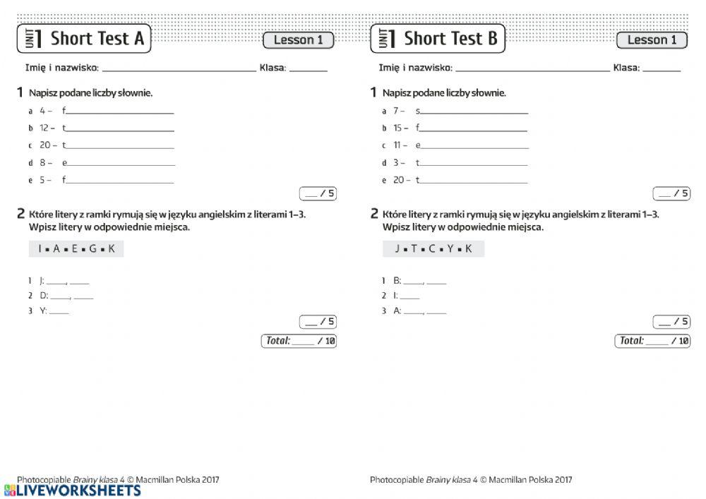 Brainy 4 unit 1 5494720 | DorotaGalicaDabrowska | Live Brainy Klasa 4 Podrecznik Pdf