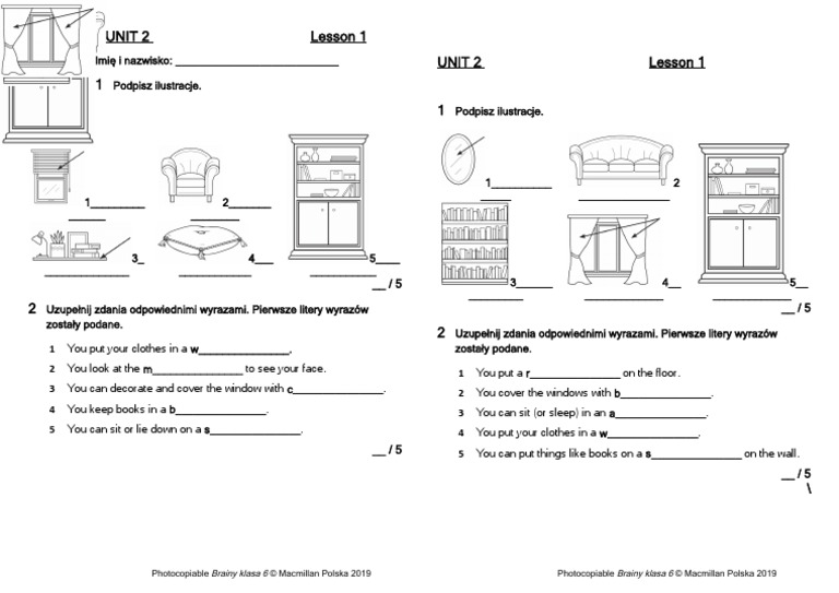 Brainy 6 Unit 2 Lesson 1 | PDF Brainy Klasa 6 Testy Pdf Unit 2