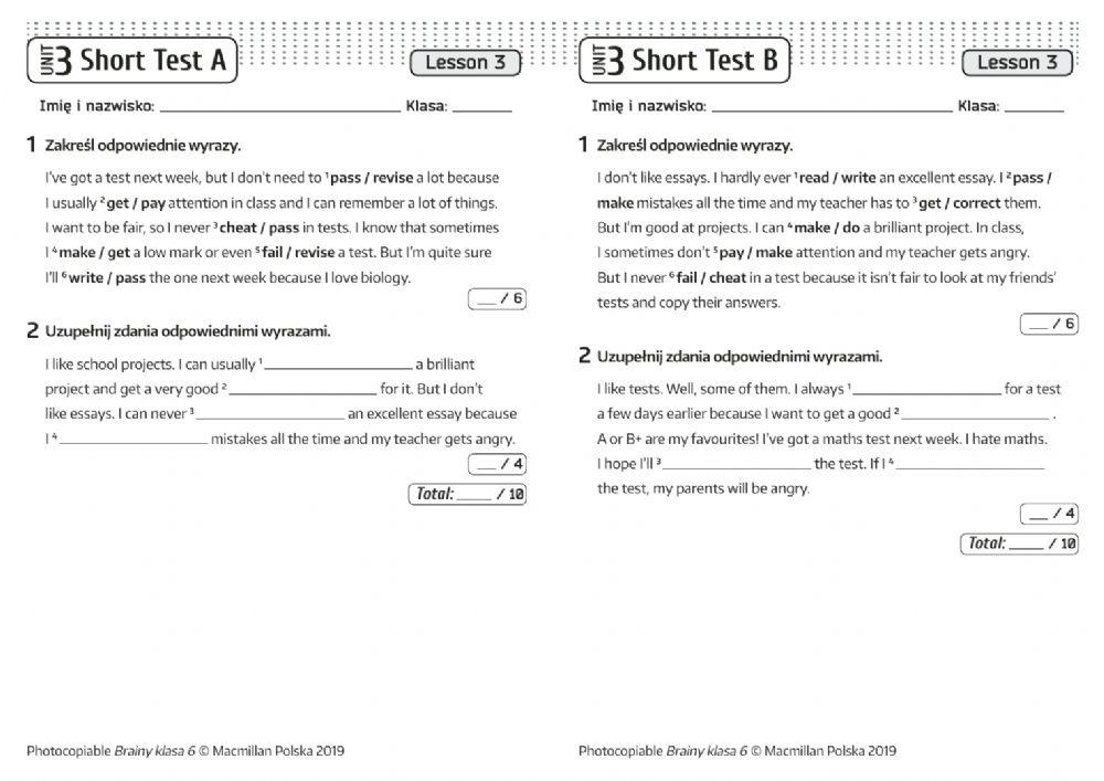 Brainy 6 unit 3 vocabulary online exercise for | Live Worksheets Brainy Klasa 6 Unit 3 Pdf