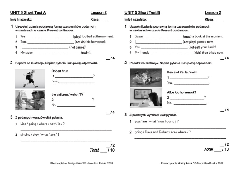 Test Brainy Klasa 5 Unit 5
