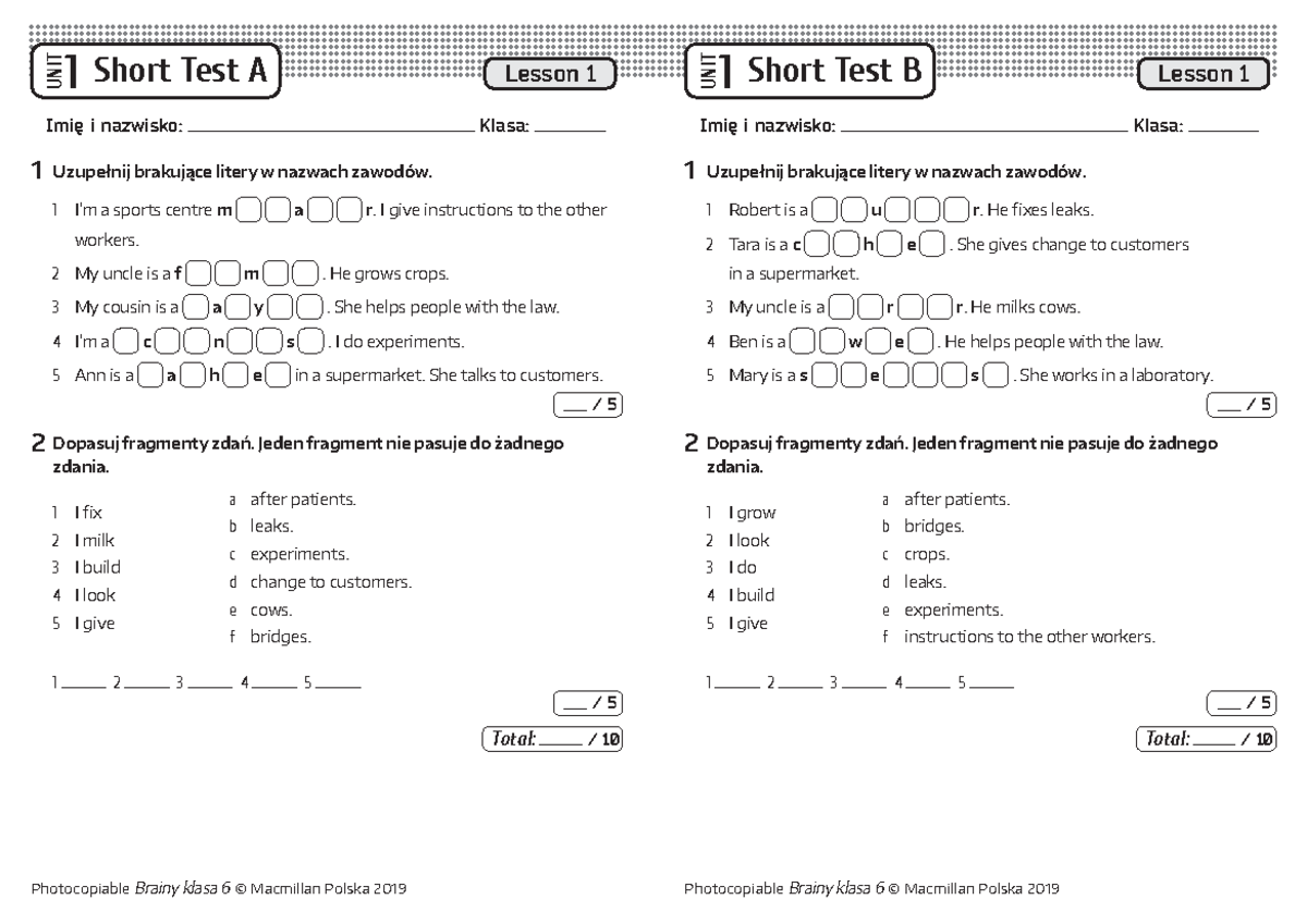 Unit 1 Test Brainy