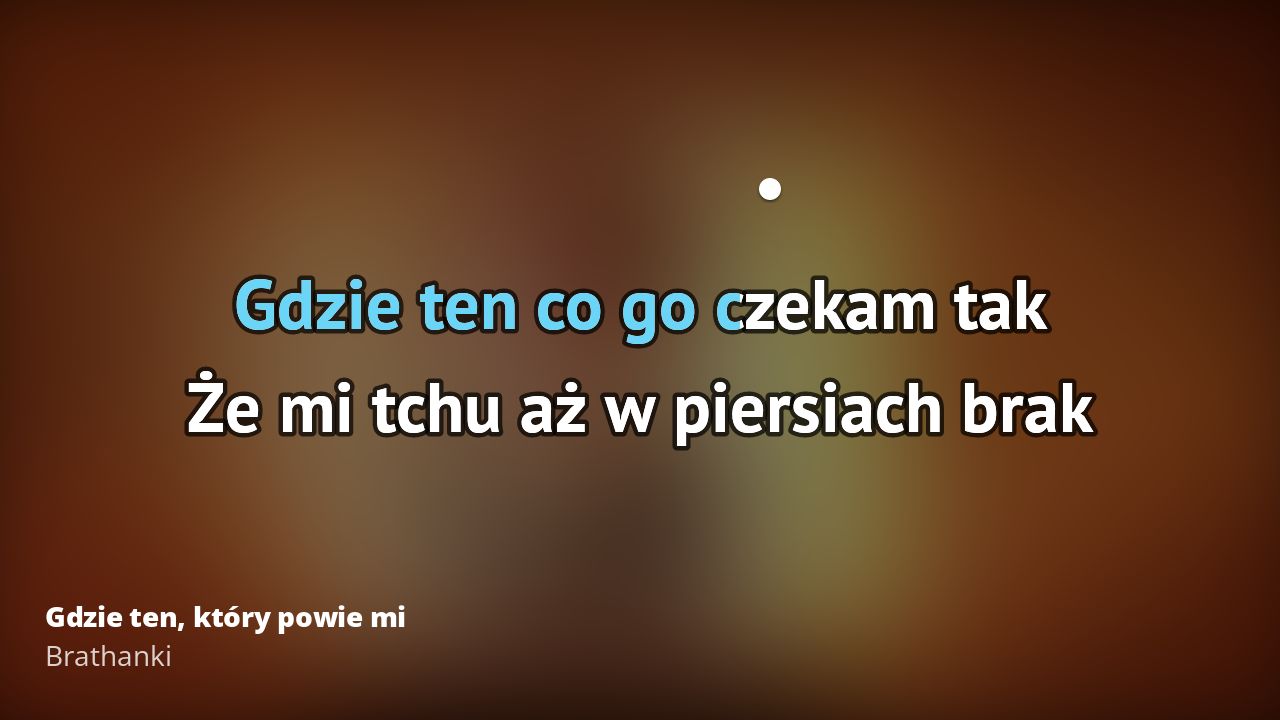 Brathanki – Gdzie ten, który powie mi | Karaoke 🎵 Tekst Piosenki Gdzie Ten Który Powie Mi