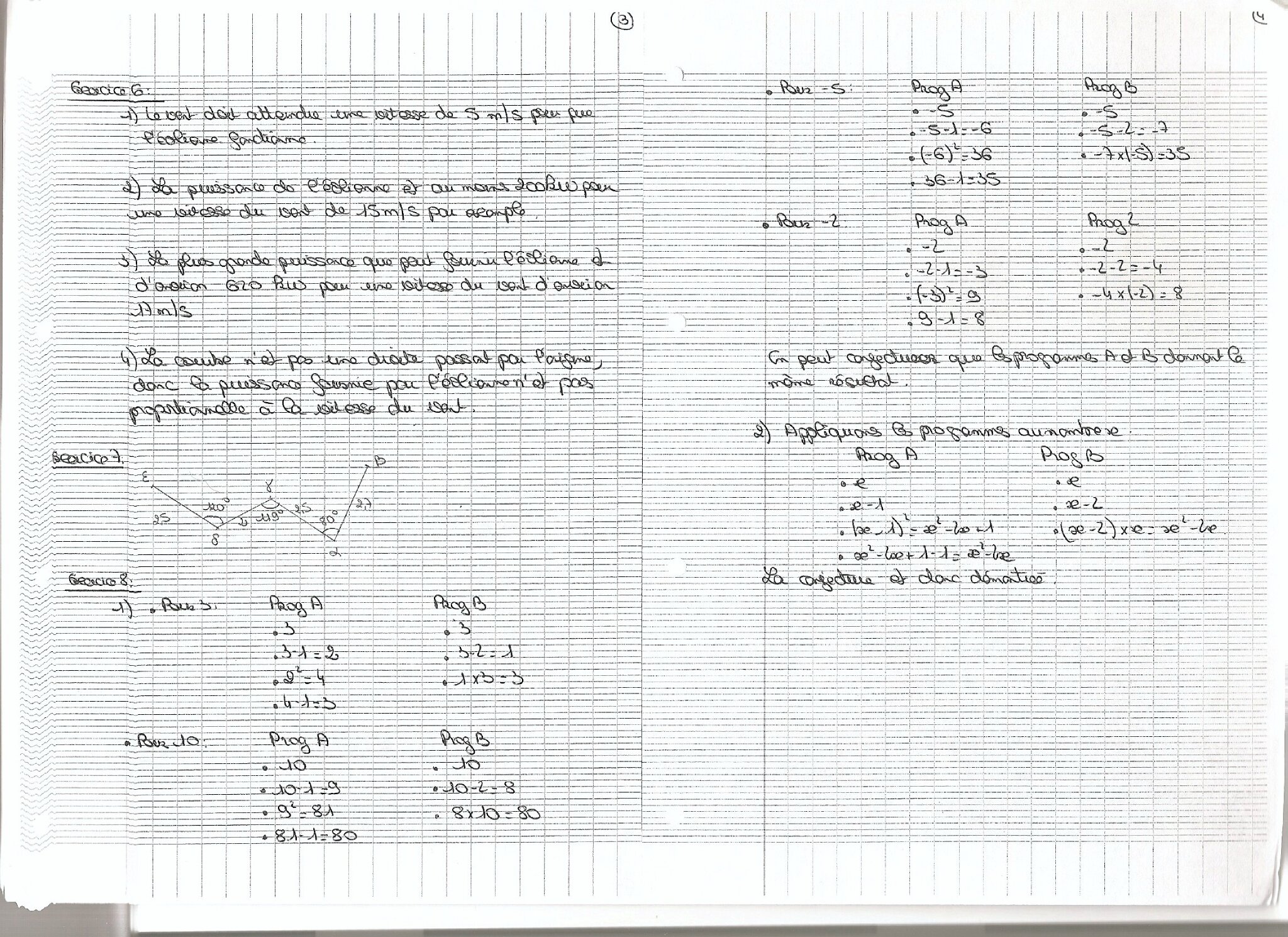 Brevet Blanc de Mathétiques niveau 3ème - Réviser le brevet et le bac Exercice De Math 3eme Brevet Blanc