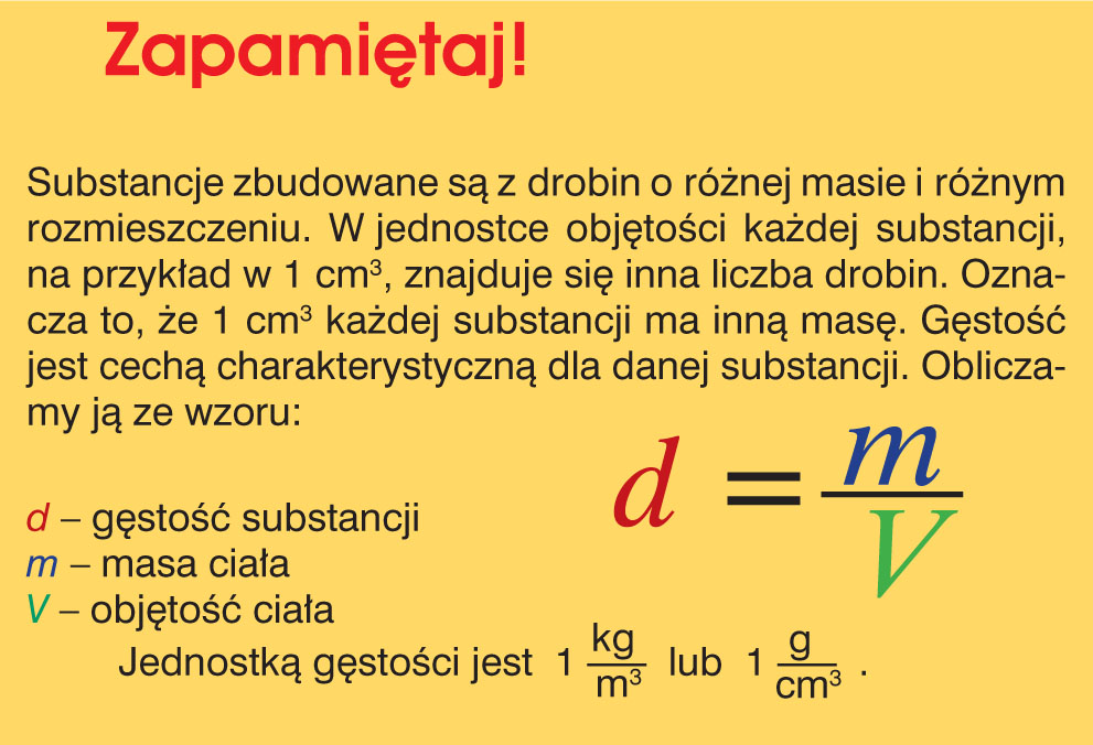 Wlasciwosci I Budowa Materii Sprawdzian