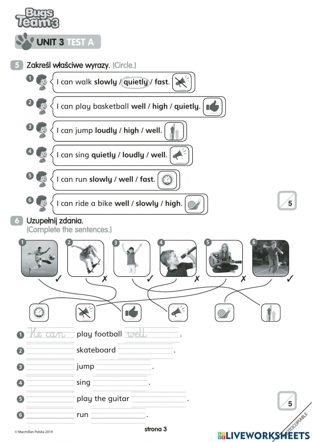 bugs team 3 unit 3 test online exercise for | Live Worksheets Bugs Team 3 Unit 3 Wordwall