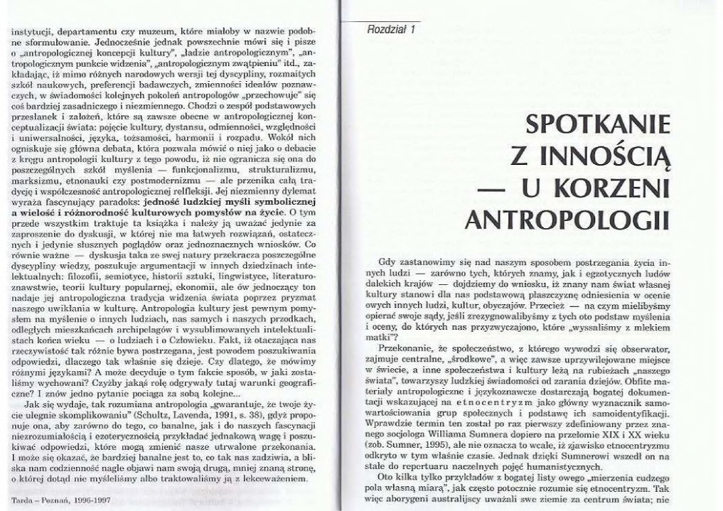 Antropologia Kultury Tematy Teorie Interpretacje