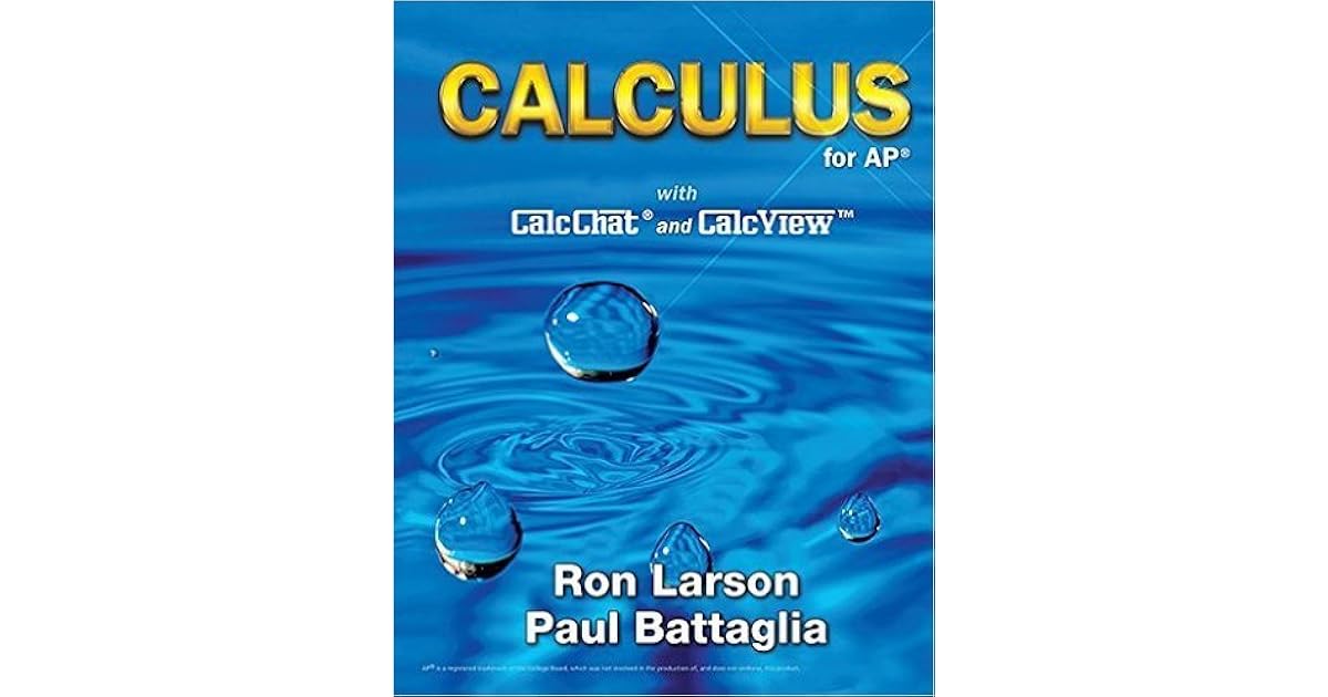 Calculus For Ap Ron Larson Paul Battaglia Pdf Free