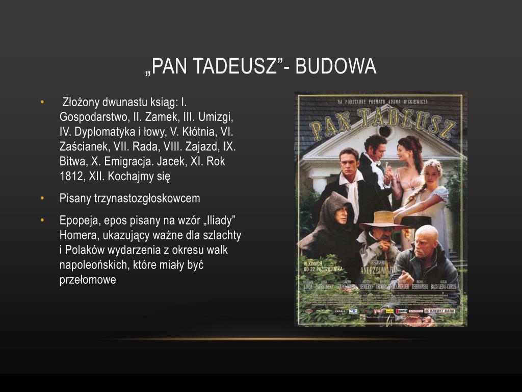 Cechy Epopei W Panu Tadeuszu - Margaret Wiegel Cechy Pana Tadeusza Jako Epopei Narodowej