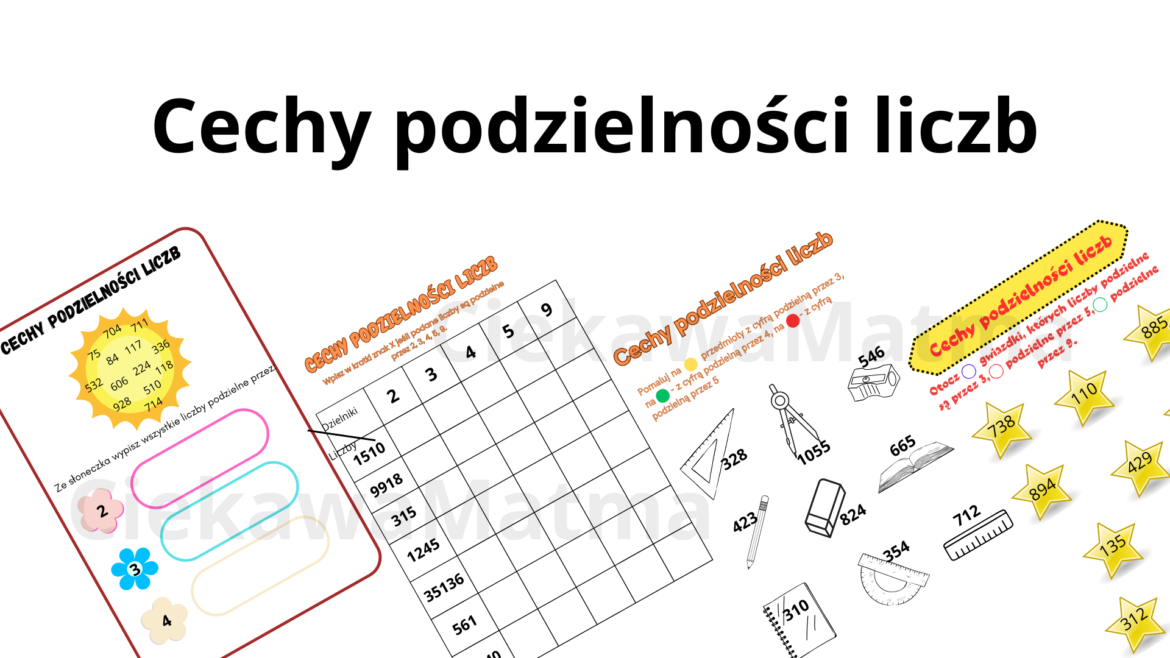 Cechy Podzielności Liczb Karta Pracy