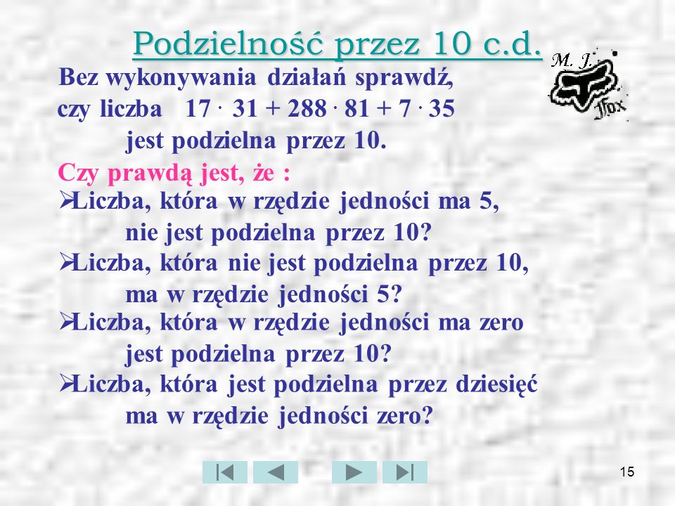 CECHY PODZIELNOŚCI LICZB NATURALNYCH - ppt pobierz Kiedy Liczba Jest Podzielna Przez 10
