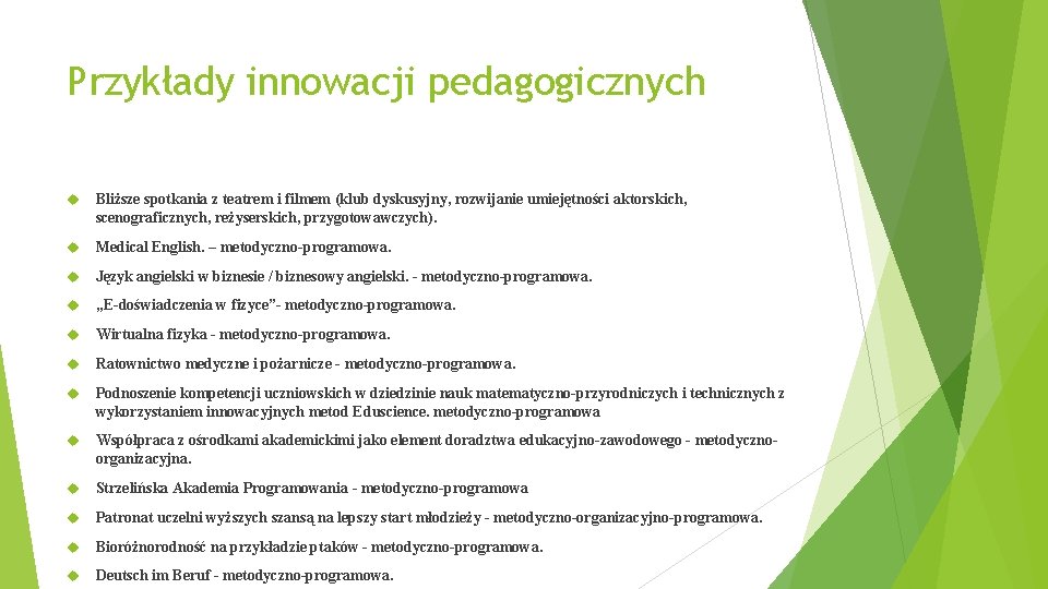 Innowacje Pedagogiczne W Nauczaniu Zintegrowanym