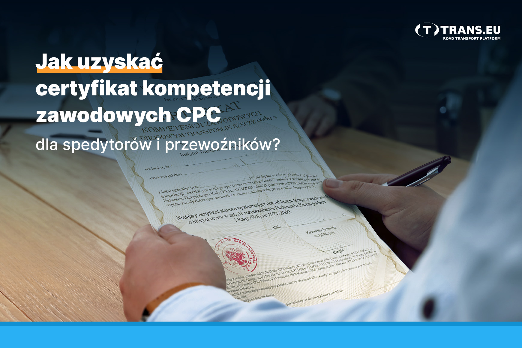Certyfikat Kompetencji Zawodowych Przewoźnika Testy Online