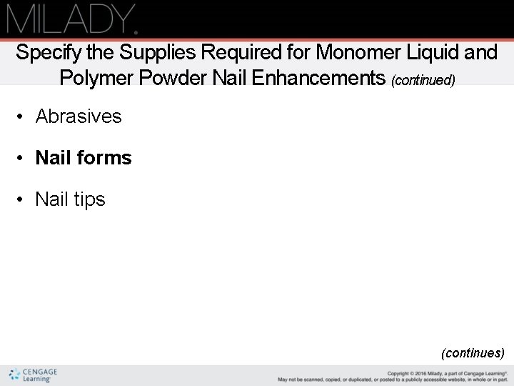 Chapter 28 Monomer Liquid Polymer Powder Nail Enhancements Chapter 28 Monomer Liquid And Polymer Powder Nail Enhancements