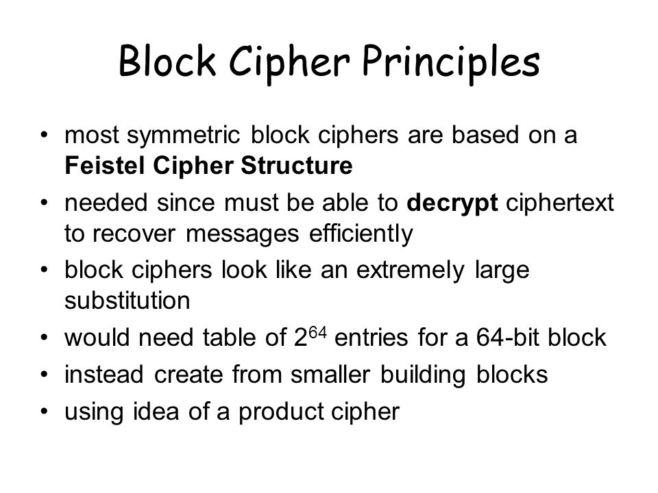 Chapter 3 Block Ciphers and the Data Encryption Standard - ppt video Which Statement Describes A Characteristics Of Block Ciphers