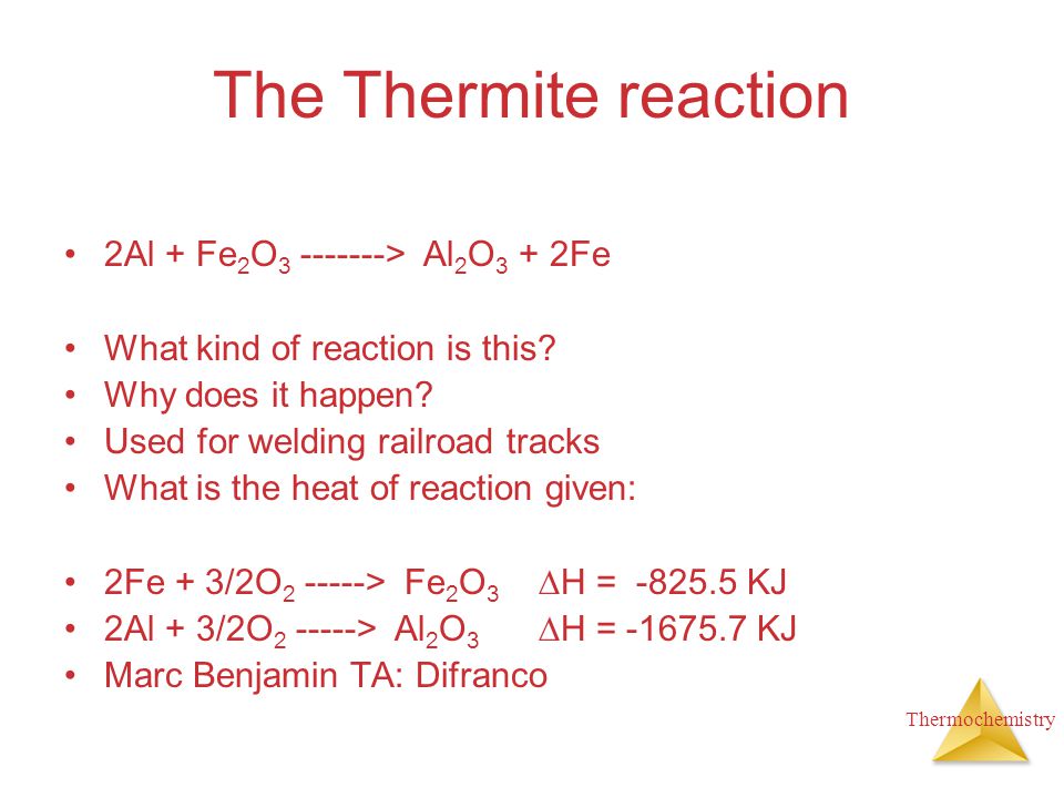 Chapter 5 Thermochemistry - ppt download Fe2o3 2al Al2o3 2fe Which Type Of Reaction Is This
