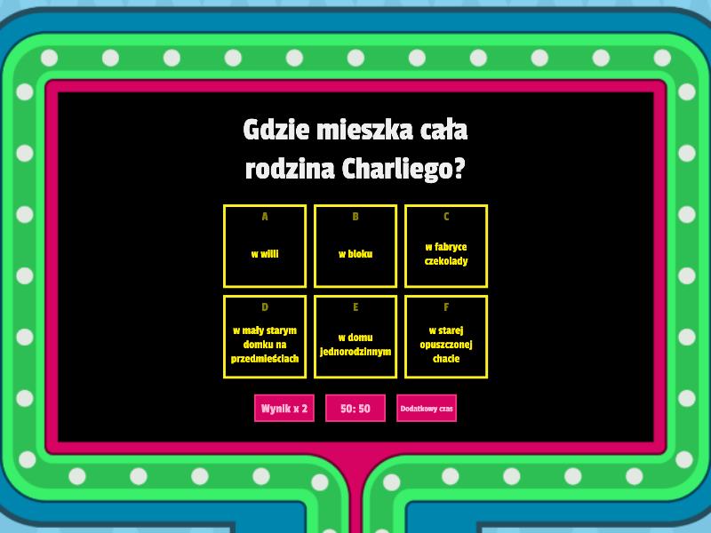 Quiz Charlie I Fabryka Czekolady
