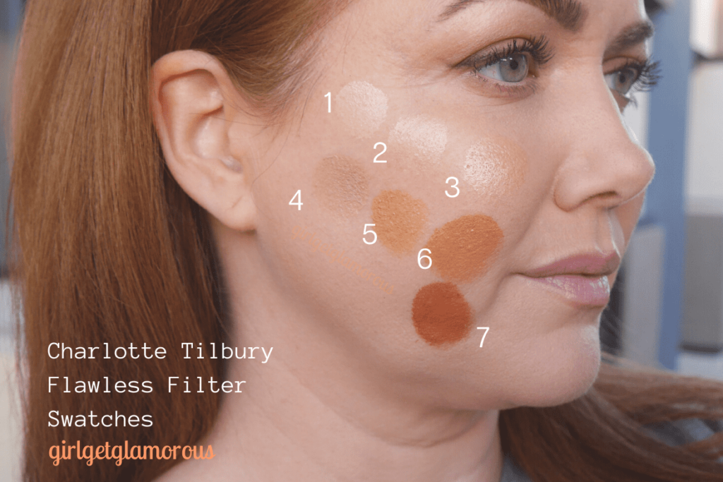 Charlotte Tilbury Hollywood Flawless Filter Primer and Highlighter Charlotte Tilbury Hollywood Flawless Filter Swatches