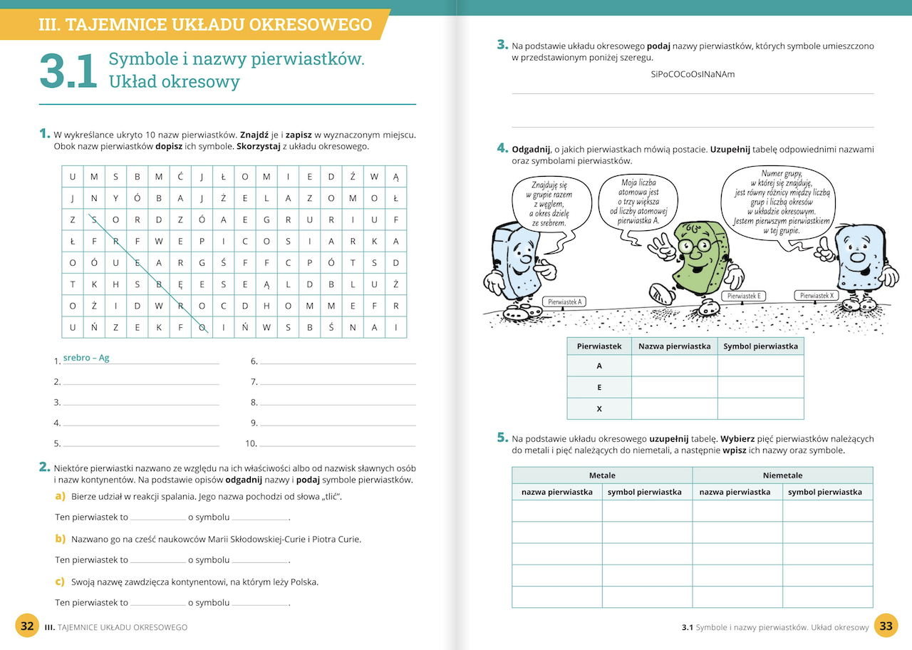 Chemia bez tajemnic - klasa 7 » Wydawnictwa Szkolne i Pedagogiczne Sprawdzian Z Chemii Klasa 7 Dział 1 Nowa Era Pdf