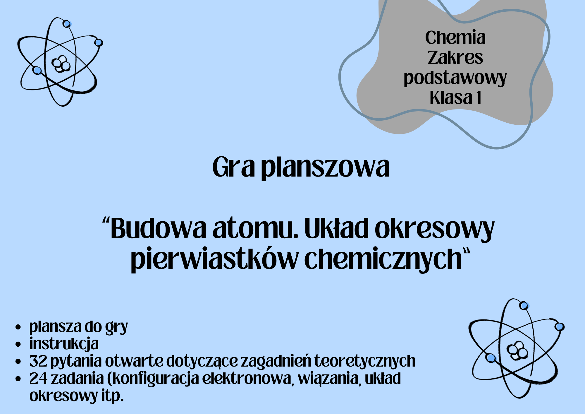 Chemia. Budowa atomu. Układ okresowy pierwiastków. Gra edukacyjna Budowa Atomu Układ Okresowy Pierwiastków Chemicznych Sprawdzian Pdf