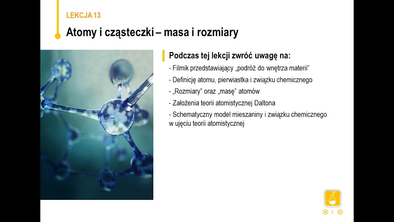 Chemia - klasa 7 - Atomy i cząsteczki - masa i rozmiary - YouTube Chemia Klasa 7 Dzial 4
