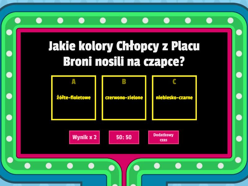 Quizy O Chlopcy Z Placu Broni
