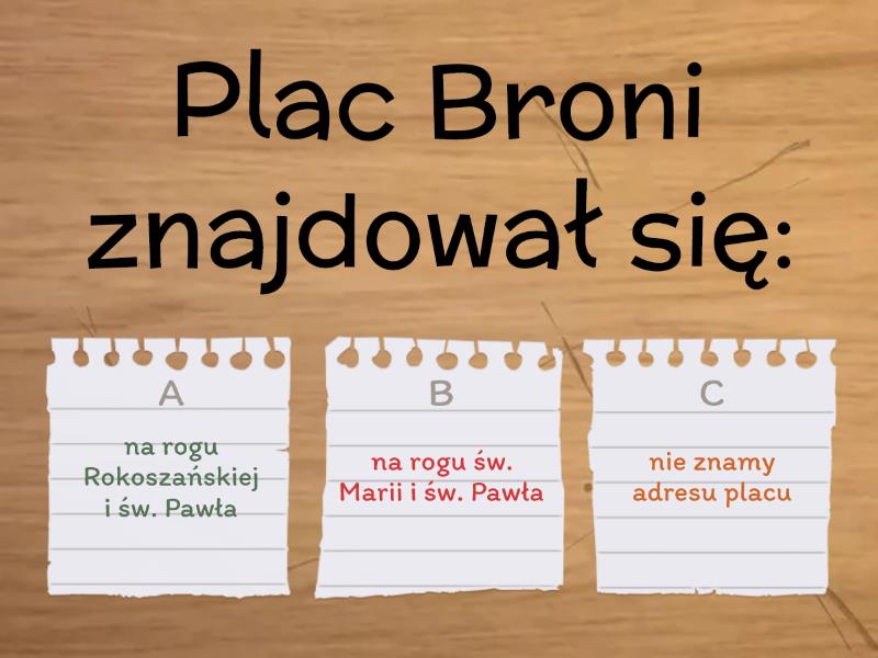 Chłopcy z placu broni - Test Chłopcy Z Placu Broni Test Do Druku
