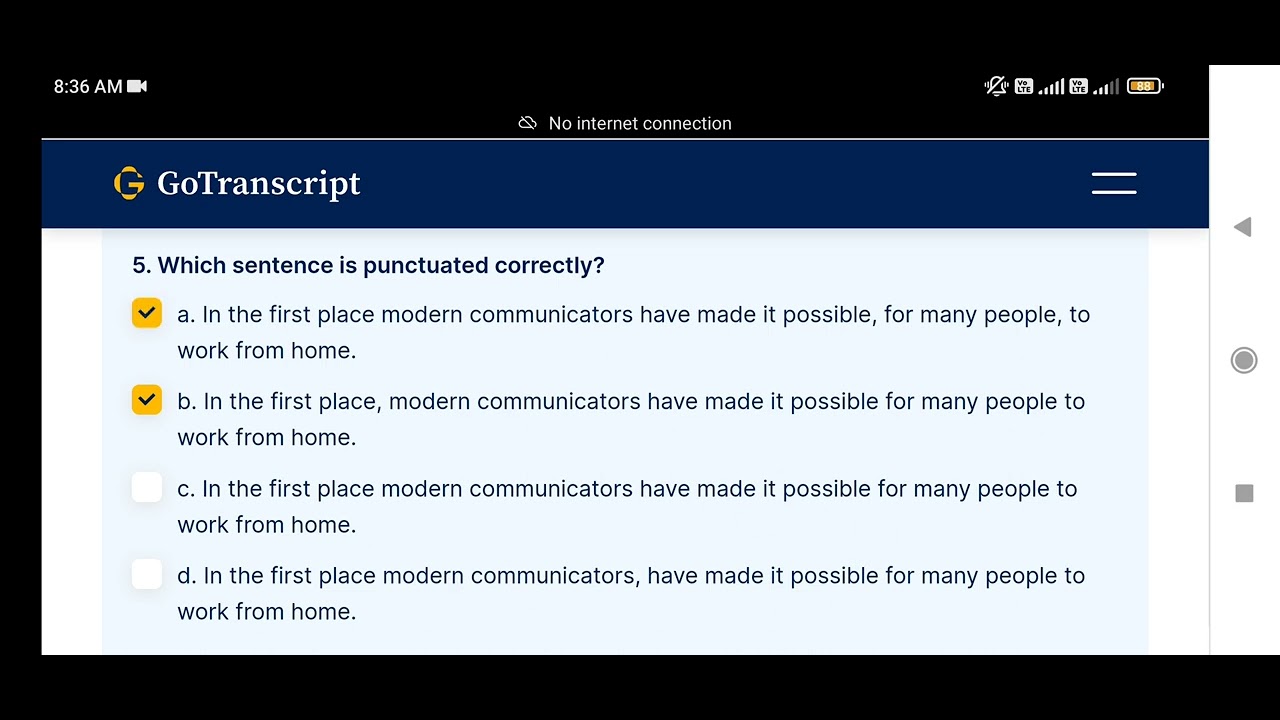 Choose The Correctly Punctuated Sentence Choose The Sentence That Is Correctly Punctuated