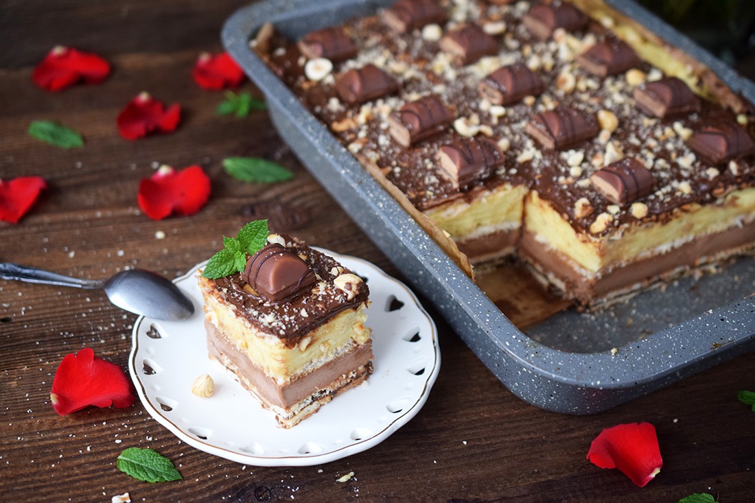 Ciasto Kinder Bueno (Bez Pieczenia) | Baked by Basia | Copy Me That Ciasto Kinder Bueno Bez Pieczenia