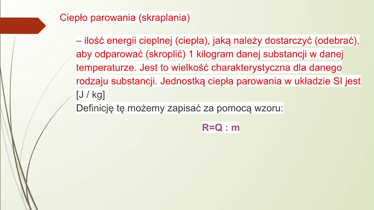 Ciepło topnienia, ciepło parowania - YouTube Jak Wielkosc Powierzchni Wplywa Na Parowanie Wody