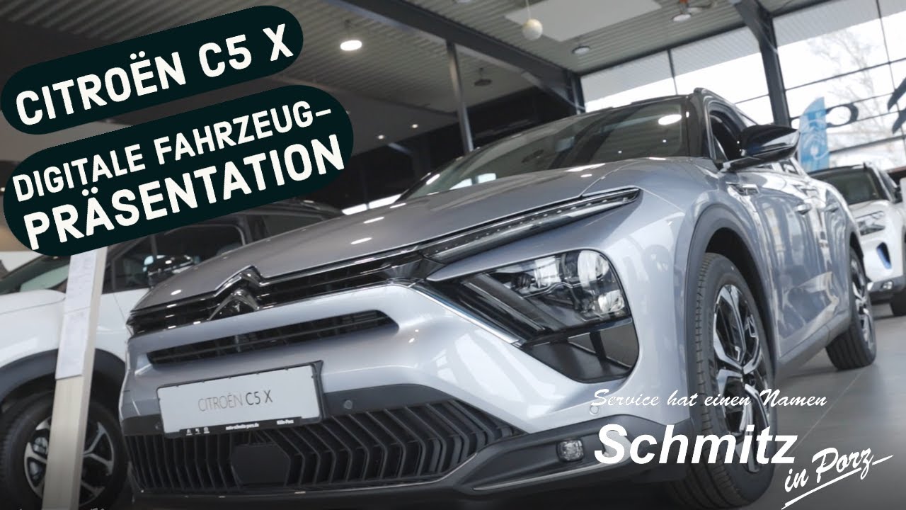 Citroën C5 X Plug-In-Hybrid / Digitale Fahrzeugpräsentation / Autohaus Zakłócanie ładu I Porządku Publicznego