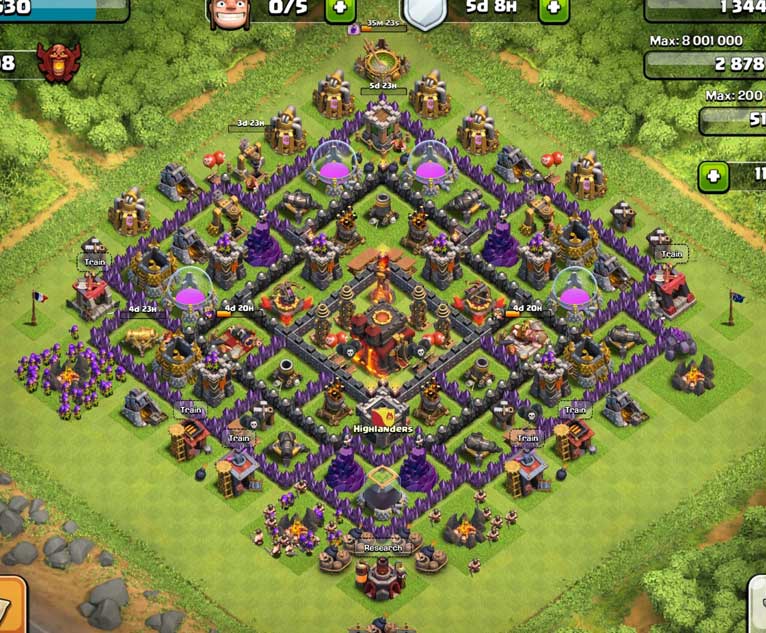 Clash of Clans Town Hall Level 10 Defense Base Design | Good Clash of Clash Of Clans Best Base Town Hall 10